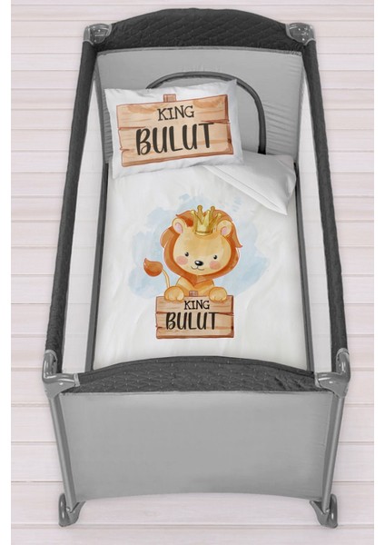 Isme Özel 75X120 Park Yatak Beşik Nevresim Takımı