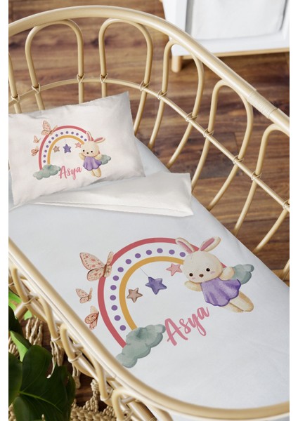 Isme Özel Anne Yanı 60X100 Beşik Uyku Nevresim Takımı