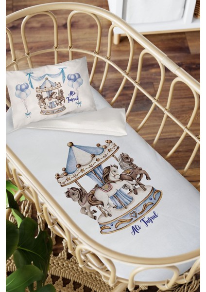 Isme Özel Anne Yanı 60X100 Beşik Uyku Nevresim Takımı