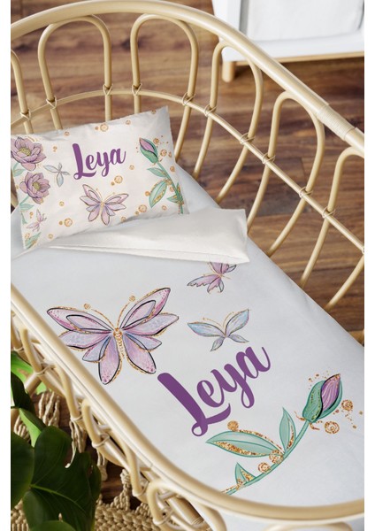 Isme Özel Anne Yanı 60X100 Beşik Uyku Nevresim Takımı