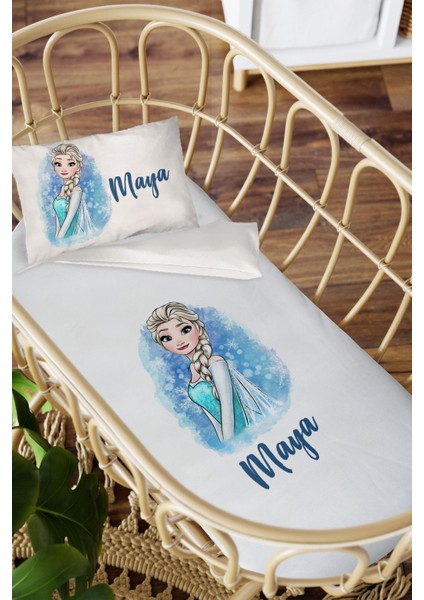 Isme Özel Anne Yanı 60X100 Beşik Uyku Nevresim Takımı