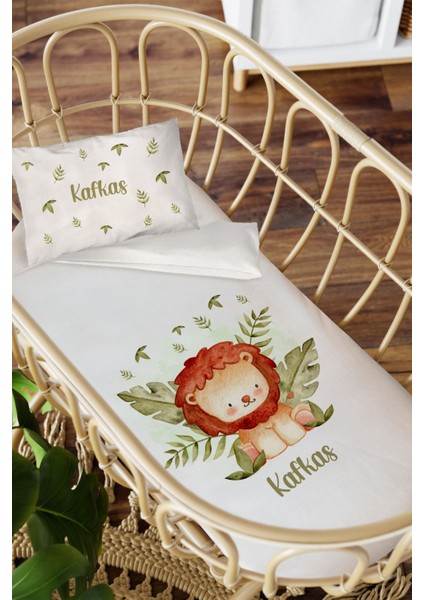 Isme Özel Anne Yanı 60X100 Beşik Uyku Nevresim Takımı