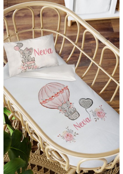 Isme Özel Anne Yanı 60X100 Beşik Uyku Nevresim Takımı