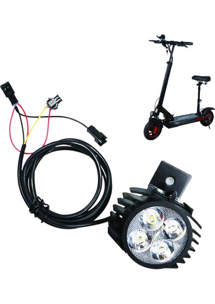Elektrikli Scooter Ön LED Far M4 Pro