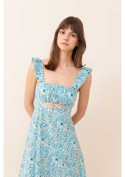 Arkası Bağlama Detaylı Maksi Boy Elbise Standart Renk Y2469103_089 modelleri