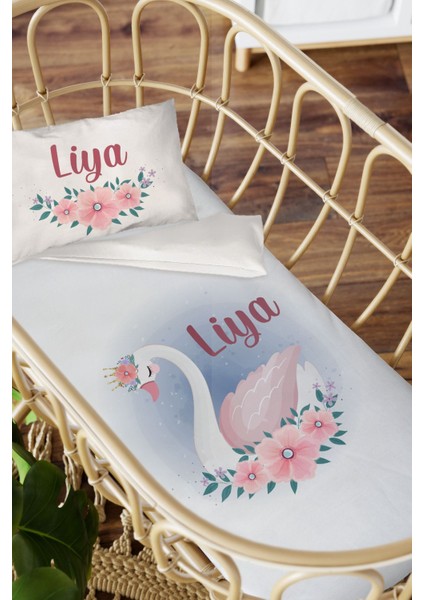 Isme Özel Anne Yanı 60X100 Beşik Uyku Nevresim Takımı