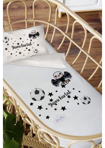 Isme Özel Anne Yanı 60X100 Beşik Uyku Nevresim Takımı