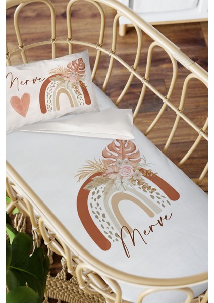 Isme Özel Anne Yanı 60X100 Beşik Uyku Nevresim Takımı