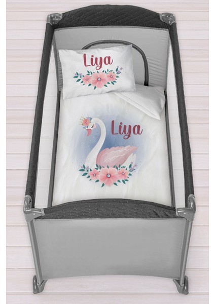 Isme Özel 75X120 Park Yatak Beşik Nevresim Takımı