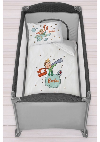 Isme Özel 75X120 Park Yatak Beşik Nevresim Takımı