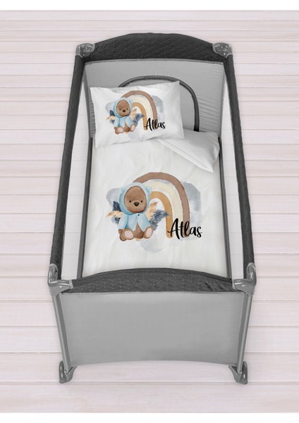 Isme Özel 75X120 Park Yatak Beşik Nevresim Takımı