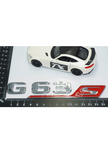 G63S Bagaj Krom Kırmızı Abs 3m 3D Yazı Logo Benz Ile Uyumlu modelleri
