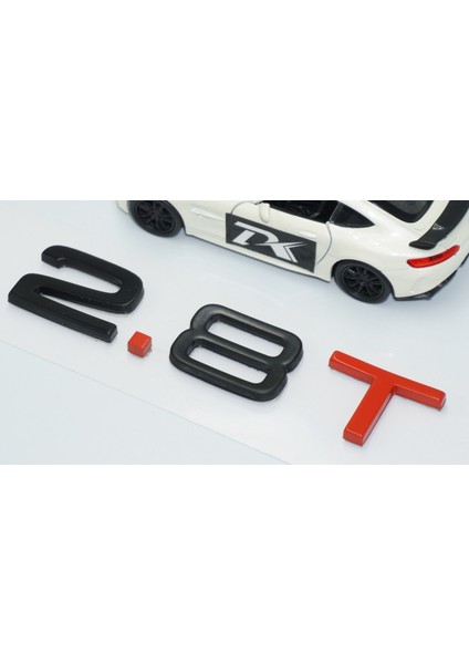 2.8 T Bagaj Siyah Kırmızı 3m Yazı Logo Audi Ile Uyumlu modelleri