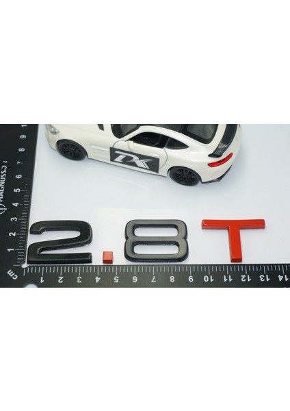 2.8 T Bagaj Siyah Kırmızı 3m Yazı Logo Audi Ile Uyumlu indirimleri