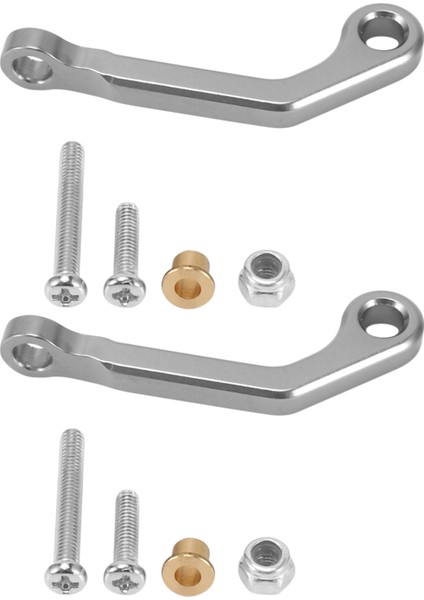 2x B1 B14 B24 C14 C24 B16 B26 B36 Q60 Q63 Q64 Q65 Rc Araba Yedek Parçaları Metal Servo Çekme Çubuğu, Gri (Yurt Dışından)