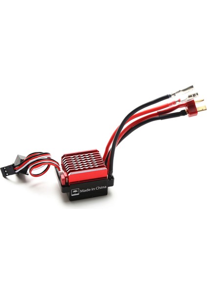 60A Su Geçirmez Fırçalanmış Esc Hız Kontrol Cihazı Ileri Geri Fren 1/10 Rc Paletli Trx4 Eksenel SCX10 (Yurt Dışından)
