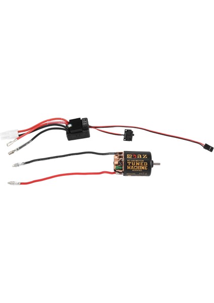 540 Fırçalı Motor 35 T ile 1060 Fırçalanmış Esc 60A 2-3 S Lipo Su Geçirmez Elektrikli Hız Kontrol Cihazı Rc 1/10 Paletli Araba Için (Yurt Dışından)