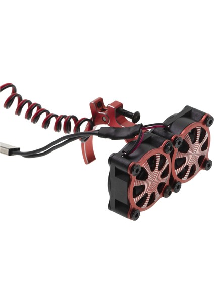 Motor Soğutucu Soğutma Fanı Termal Sensörlü 540 550 3650 3660 Motorlar 1/10 Rc Araba Eksenel SCX10 Trx4,3 (Yurt Dışından)