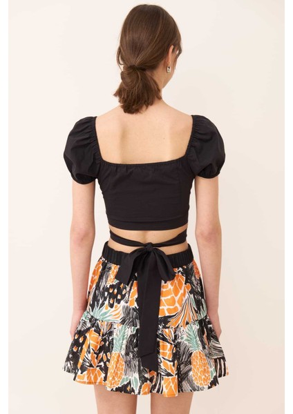 Beli Bağlama Detaylı Bluz Siyah Y2413004_001 fiyatları