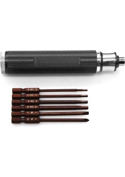 6 In 1 Altıgen Tornavida H1.5 2.0 2.5 3.0mm Hex Oluklu Tornavida Alet Kiti Için Rc Model Araba Tekne , 1 (Yurt Dışından)
