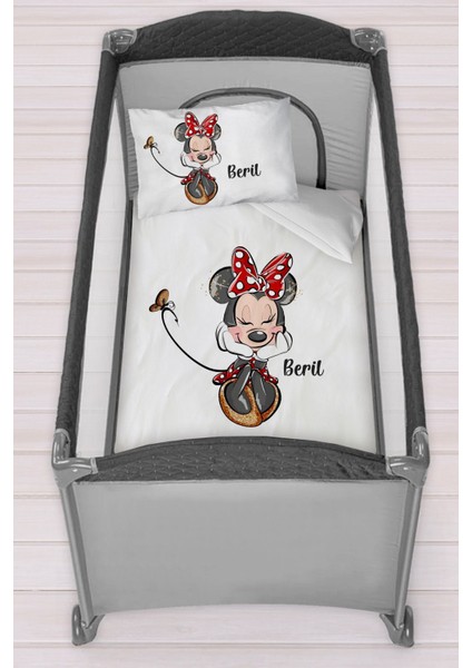 Isme Özel 75X120 Park Yatak Beşik Nevresim Takımı