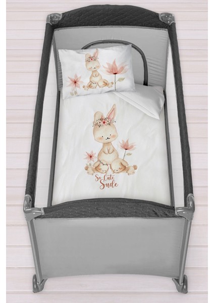 Isme Özel 75X120 Park Yatak Beşik Nevresim Takımı