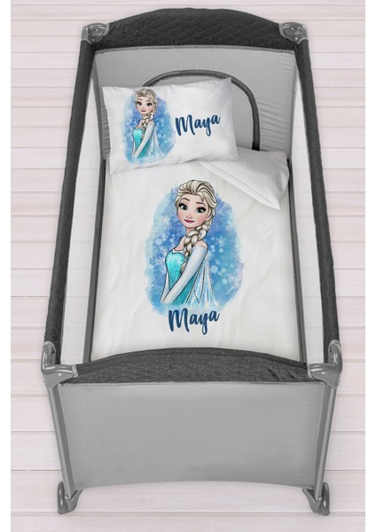 Isme Özel 75X120 Park Yatak Beşik Nevresim Takımı