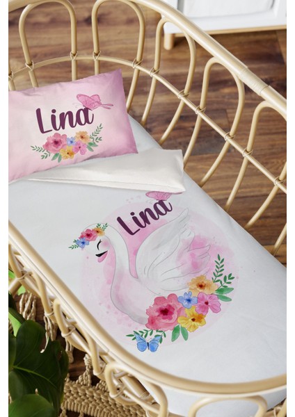 Isme Özel Anne Yanı 60X100 Beşik Uyku Nevresim Takımı