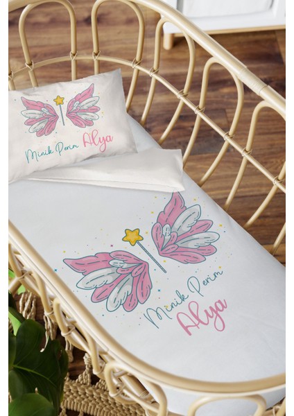 Isme Özel Anne Yanı 60X100 Beşik Uyku Nevresim Takımı