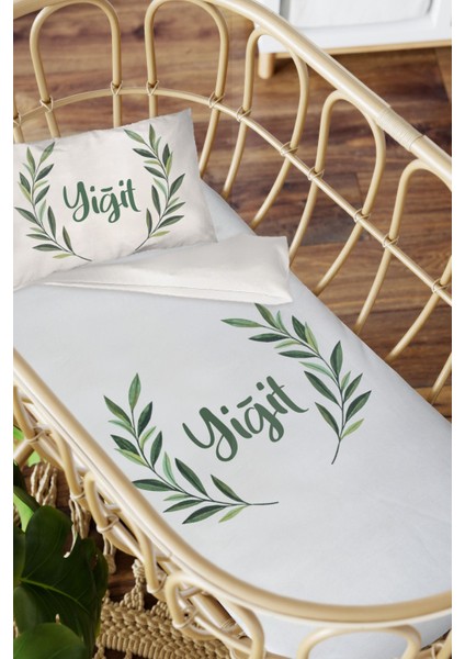 Isme Özel Anne Yanı 60X100 Beşik Uyku Nevresim Takımı