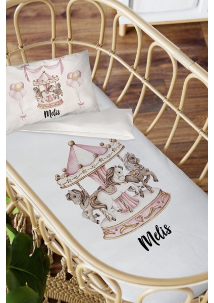 Isme Özel Anne Yanı 60X100 Beşik Uyku Nevresim Takımı