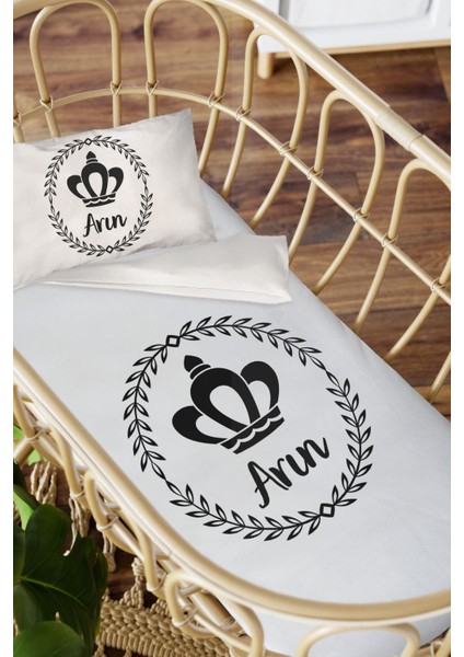 Isme Özel Anne Yanı 60X100 Beşik Uyku Nevresim Takımı
