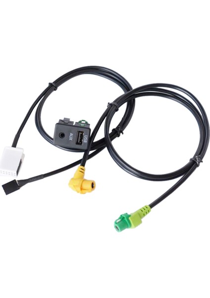 Araba USB Aux Anahtarı Kablosu USB Ses Adaptörü RCD510 RNS315 B6 B7 cc Golf Için (Yurt Dışından)