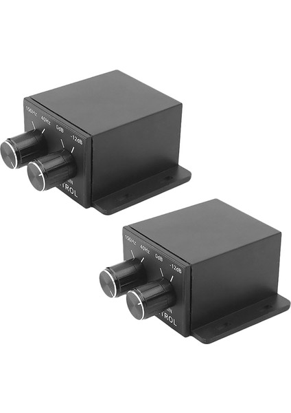 2x Yeni Araba Güç Amplifikatörü Ses Regülatörü Bas Subwoofer Ekolayzır Crossover Denetleyici 4 Rca Hat Amplifikatörünü Ayarlamak (Yurt Dışından)