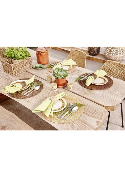Amerikan Servisi, Yuvarlak, Çap 36 Cm, Doğal fiyatları