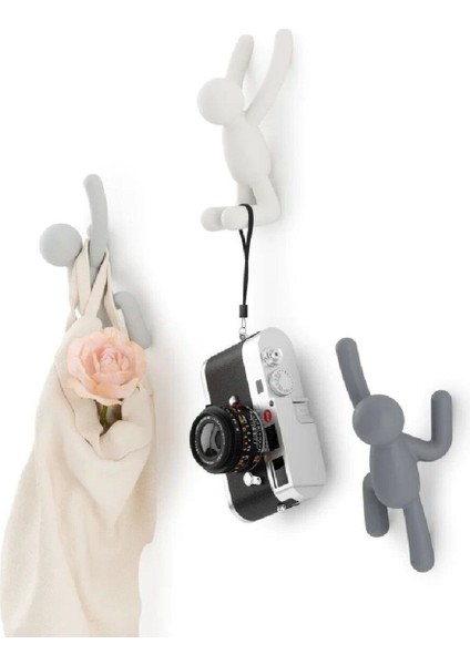 Buddy Duvar Kancaları Beyaz/Gri/Antrasit