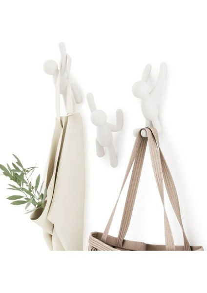 Buddy Duvar Kancaları Beyaz