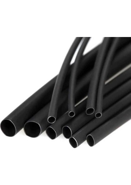 8mm Isı ile Daralan Siyah Makaron 5 metre, Daralma oranı 2/1, Çalışma -55/+125 Derece fiyatları