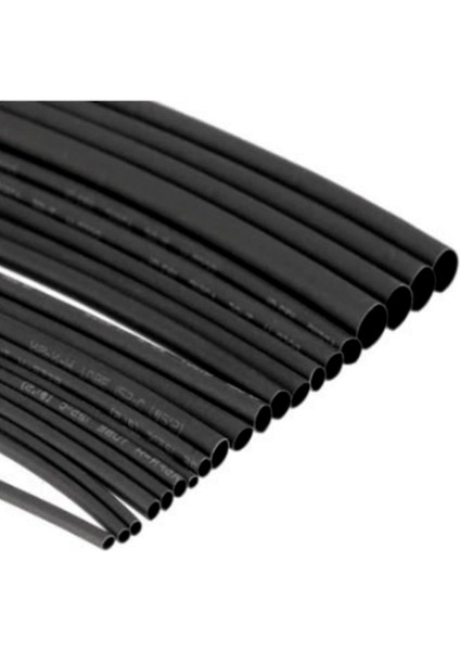 8mm Isı ile Daralan Siyah Makaron 5 metre, Daralma oranı 2/1, Çalışma -55/+125 Derece indirimleri