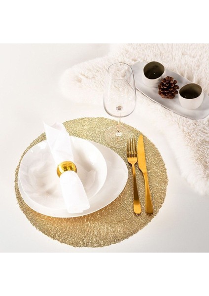 Servis Altlığı Capelınnı, Çap 38 Cm, Altın