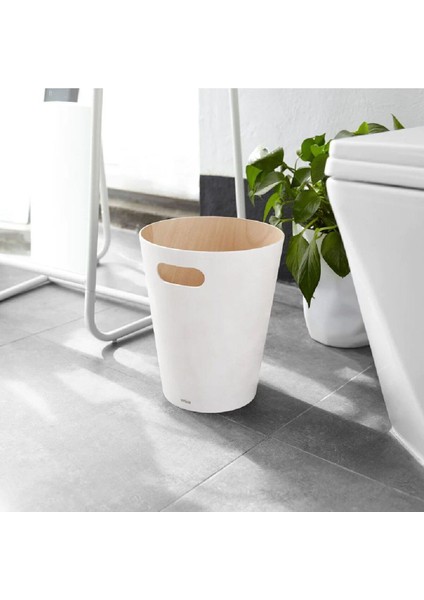 Woodrow Çöp Kovası 2 Galon (7,5 L) Kapasiteli - Beyaz/Doğal fiyatları