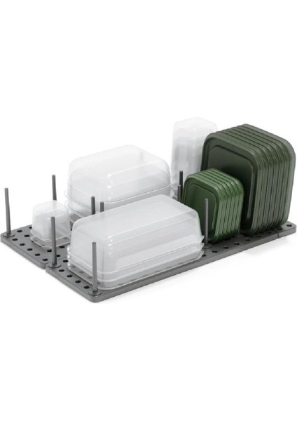 Peggy Mutfak Dolabı, Raf Ve Çekmece Düzenleyici Tepsi Kömür Rengi