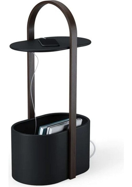 Belwood Siyah Yan Sehpa 30 x 28 x 72 cm