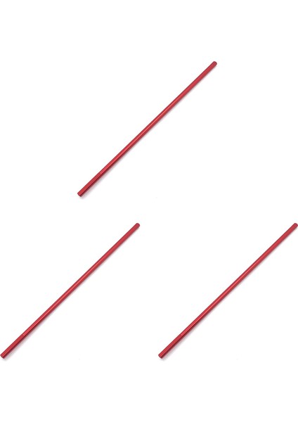 3x Metal Tahrik Mili Yükseltme Aksesuarları 124019 124018 1/12 Rc Araba Yedek Parçaları, Kırmızı (Yurt Dışından)