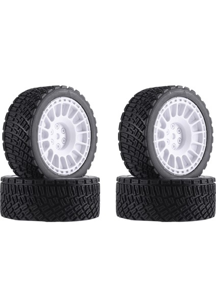 66MM 1/10 Rc Araba Lastikleri Yol Touring Drift Araba Lastiği Tekerlekler Için TT01 TT02 TT02B XV01 TA06 Ptg-2, Beyaz (Yurt Dışından)