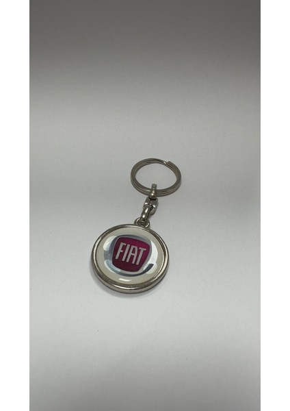 Fiat Yazılı Metal Anahtarlık Çift Yönlü (1 Adet) fiyatları