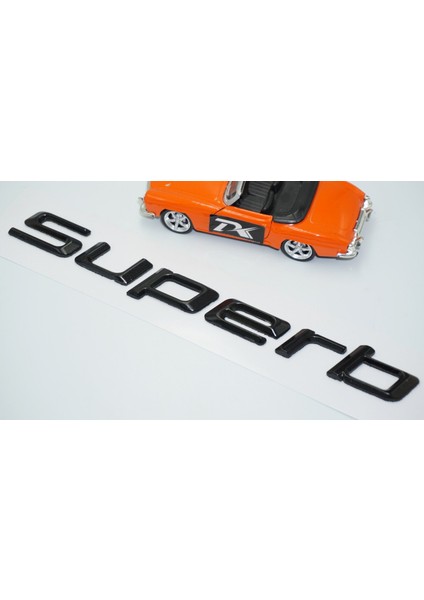 Superb Yeni Nesil Bagaj Siyah Abs Yazı Logo Skoda Ile Uyumlu modelleri