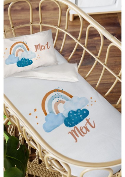 Isme Özel Anne Yanı 60X100 Beşik Uyku Nevresim Takımı