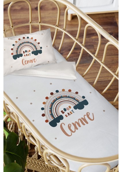 Isme Özel Anne Yanı 60X100 Beşik Uyku Nevresim Takımı