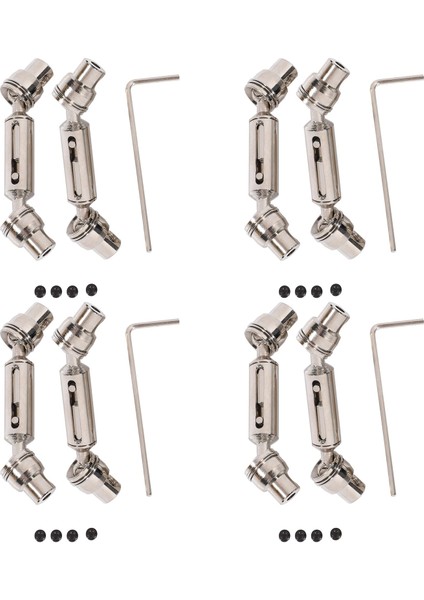 4x Ural Kamyon Rc Araba Yedek Parçaları Metal Ön Arkadan Çekişli Motosiklet Mili Ural B36 B16 C14 C24 B24 (Yurt Dışından)